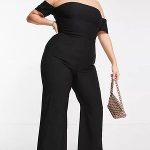 ASOS Black, sexy, off the shoulder jumpsuit! NWT